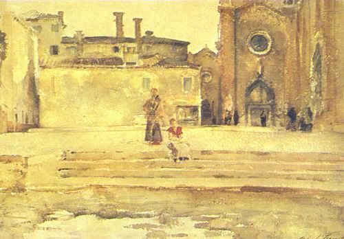Piazza, Venice, John Singer Sargent